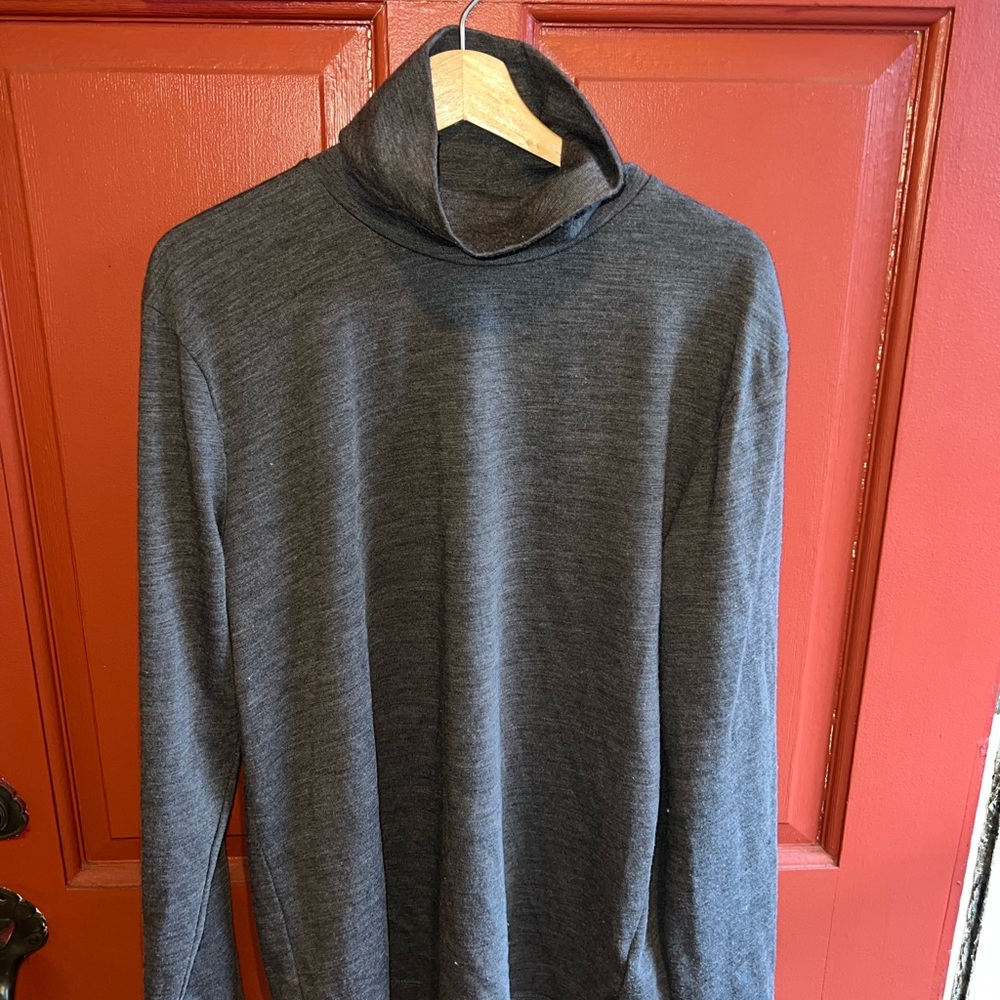 Scotch and Soda Grey Wool Blend Turtlneck